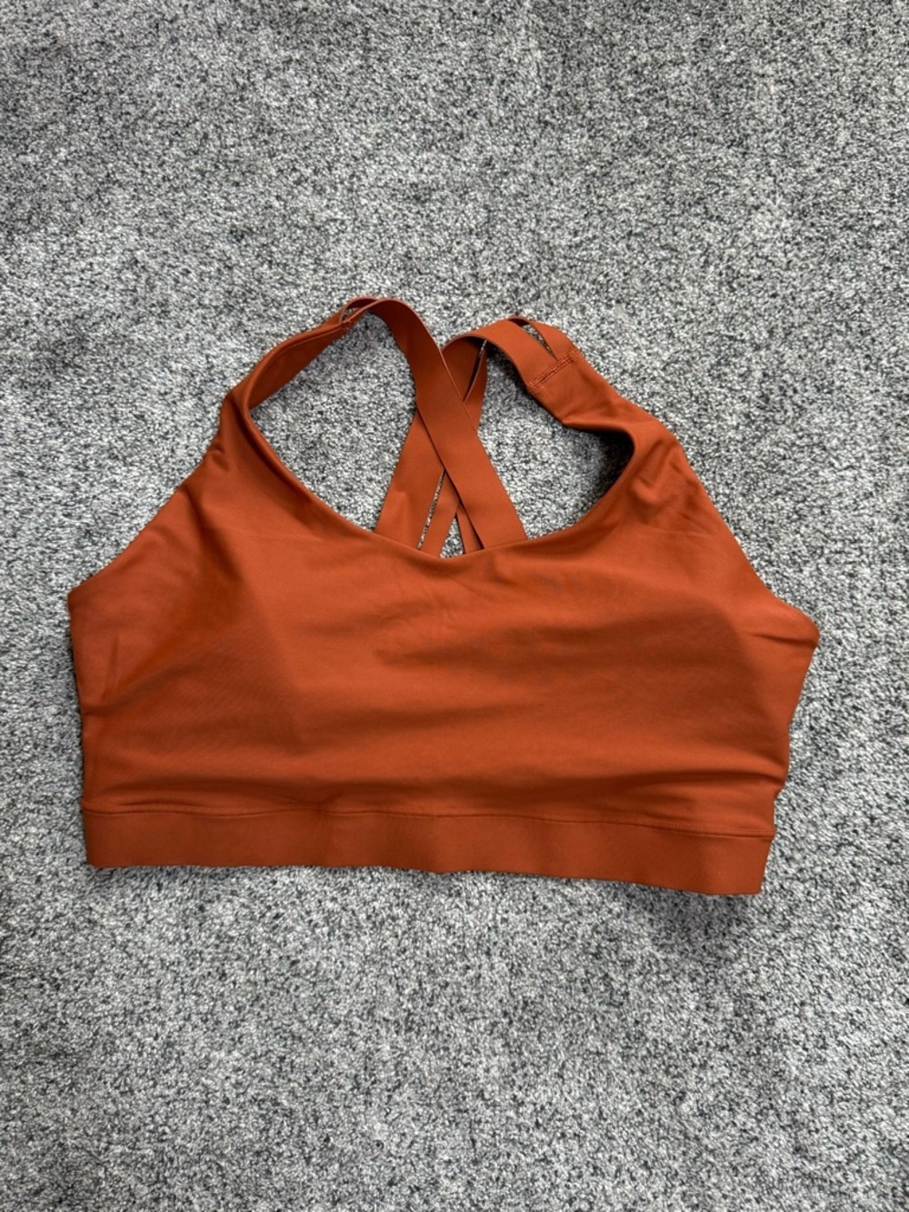 Old Navy Rust-Brown Racerback Sports Bra - Picture 4 of 6